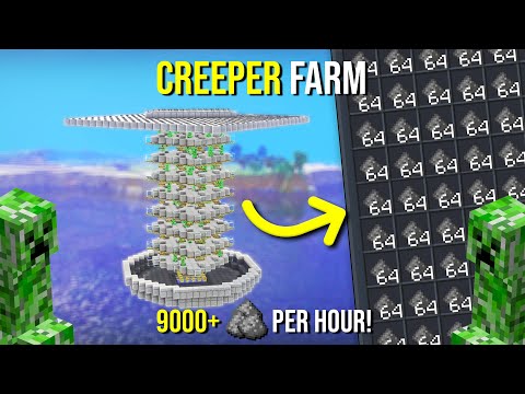 Minecraft's BEST CREEPER FARM 1.20.4 - NEW - 9000+ PER HOUR!