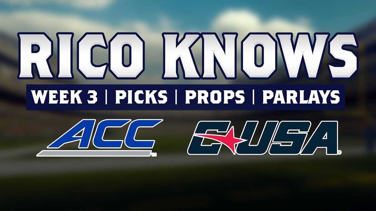 RicoKnows the ACC and conference USA Week 3 Podcast - YouTube