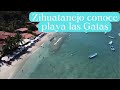 La PLAYA mas bonita de Zihuatanejo Las gatas 2024 Guerrero