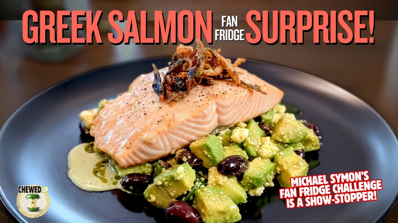 Michael Symon Goes Full Greek with Salmon with the Fan Fridge Challenge