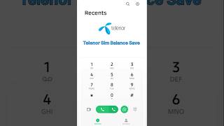 Telenor Sim Balance Save 🙀 #smartphone