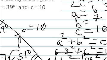 Solving Right Triangles:One Side and One Angle