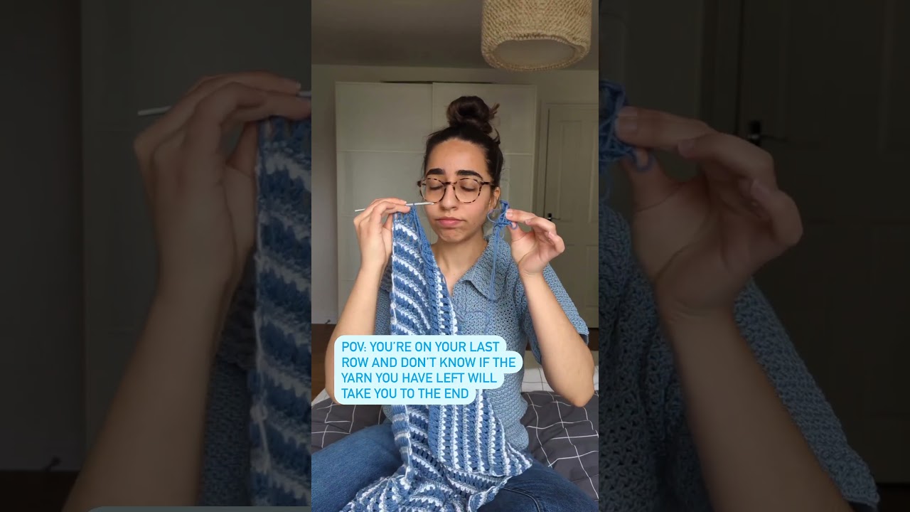 Anyone else playing yarn chicken right now? 😬🧶 