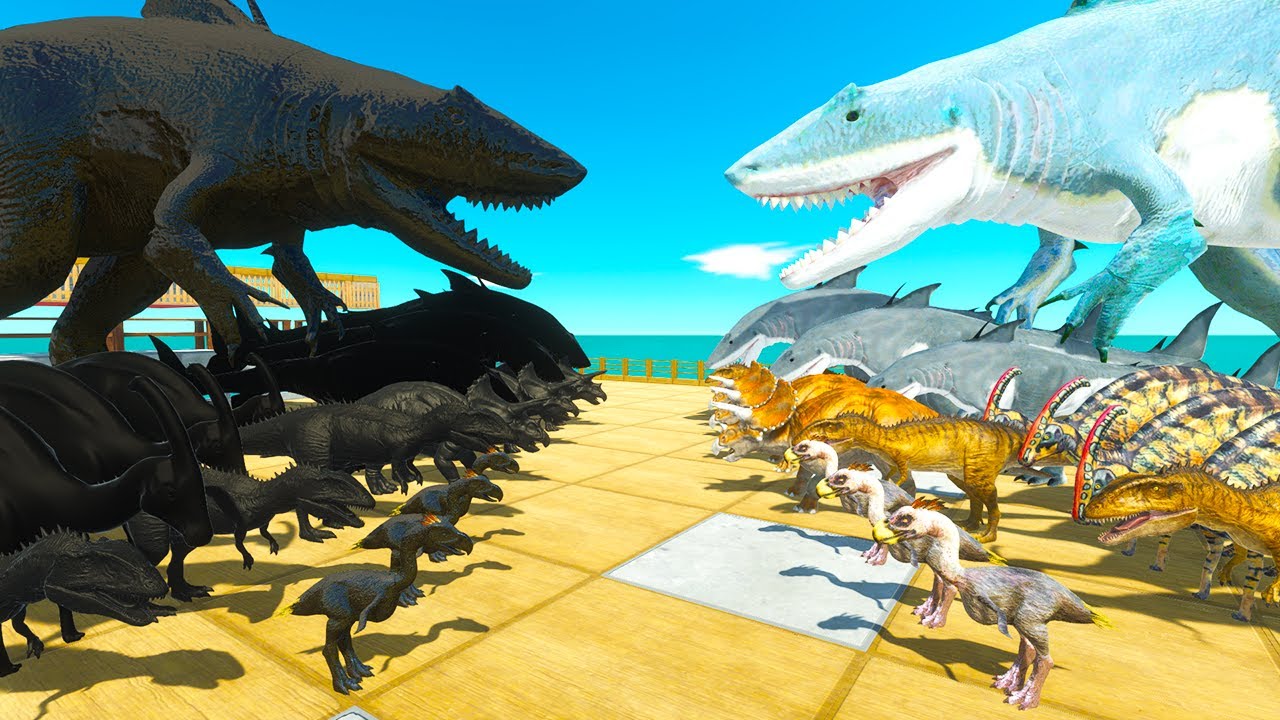 Aquatics Battle | Sea Monsters Fights Shadow Itself - Animal Revolt Battle Simulator