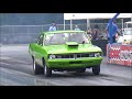 1970 Dart Swinger Drag Car Doing A Wheelie