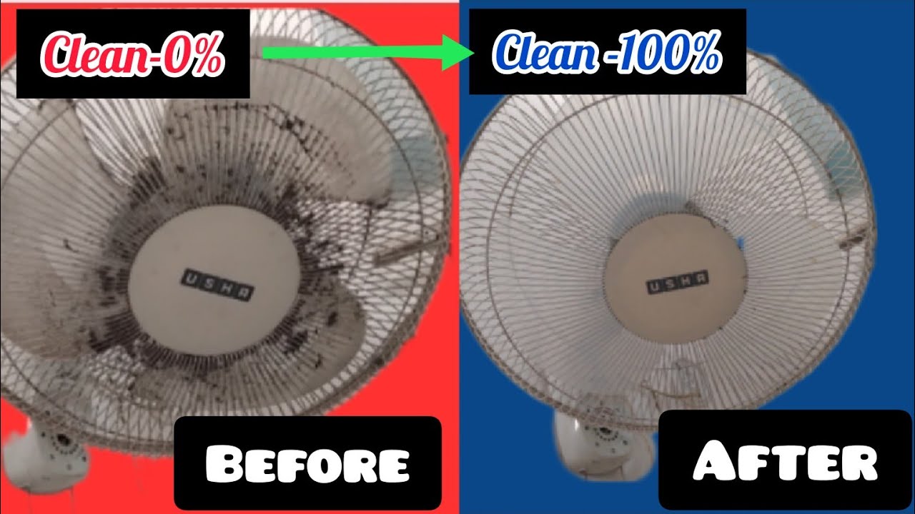 How to clean Usha's wall fan// Usha Wall Fan ko kaise saaf karen
