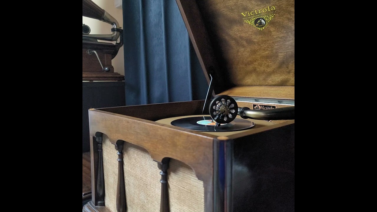 河村順子 童謠）河村 順子 ♪茶つみ♪ 78rpm record. Victor VV 1 ｰ 80