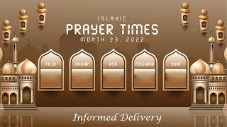Islamic Prayer Times: 5 Prayers of Islam Times