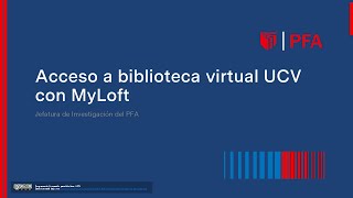 Acceso a Biblioteca Virtual UCV con MyLoft screenshot 3