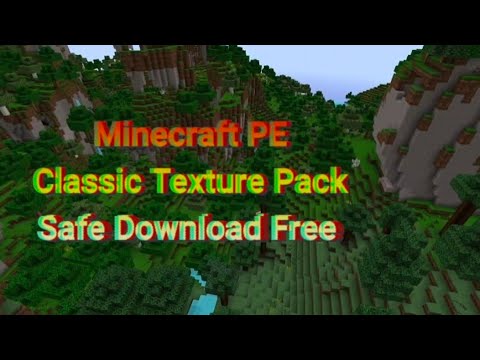 Minecraft PE Classic Texture Pack Official Download Free#minecraft # ...