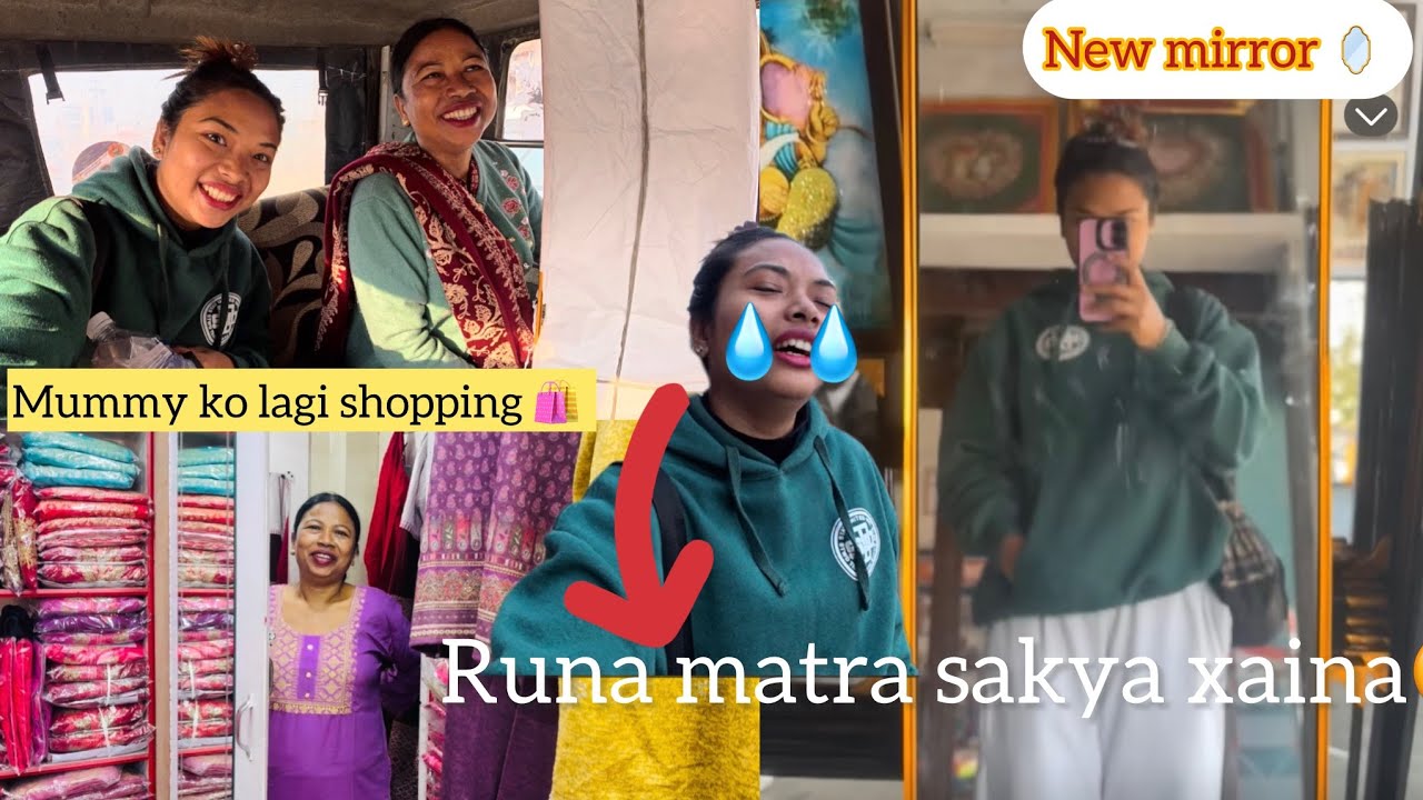 Shopping Day🛍️ thakiyooo ekdamai😮‍💨||MomAndDaughter || Chitwan ||MoNiCaa🌙||ep.42🌸|| 