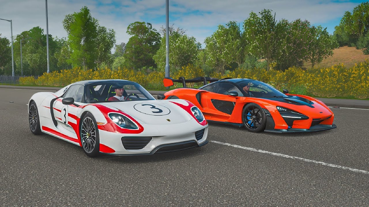 FH4 Drag Race McLaren Senna vs Porsche 918 Spyder!!! YouTube