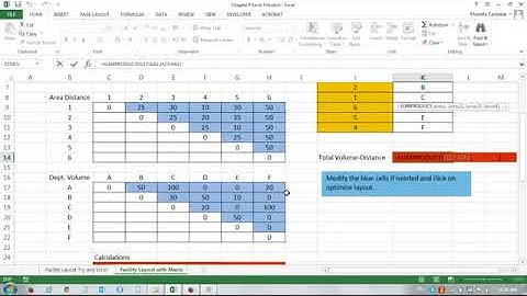 Operations Management using Excel: Process Layouts in Facility Layout Models Video 3/3