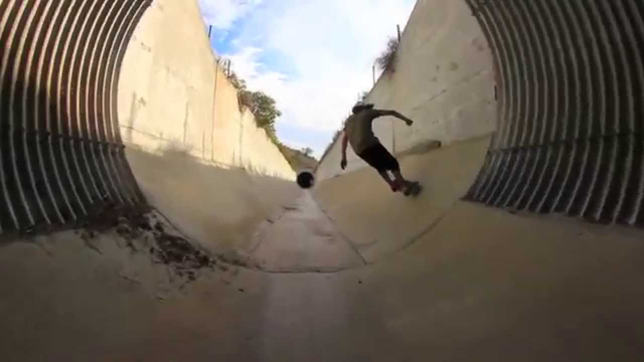 double fullpipe skateboarding