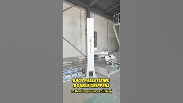 Bags Palletizing 😎 #palletizer #depalletizing #stacking #automation#robot#columnpalletizer