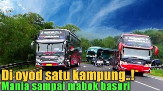 Bus safana bergoyang mania sampai mabok basuri..!! Pasukan bus safana bergoyang di lingkar gentong