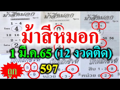 วิธีดูสถิติ youtube  New  【เข้าต่อเนื่อง 12 งวด】ม้าสีหมอก 1/3/65  ปักหลักชัวร์ 1/3/65  ((อยากถูกหวยต้องดู))