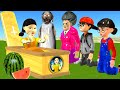 Scary Teacher 3D vs Squid Game Avoid Watermelon Fun 5 Times Challenge with Miss T vs 3 Neighbor