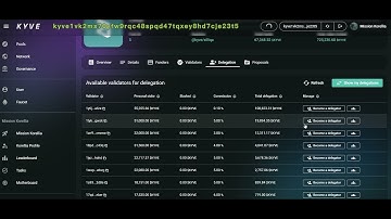 KYVE - How to delegate