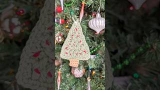 crochet Christmas tree | how to crochet Christmas ornaments #shorts #crochet #knitting #yarn