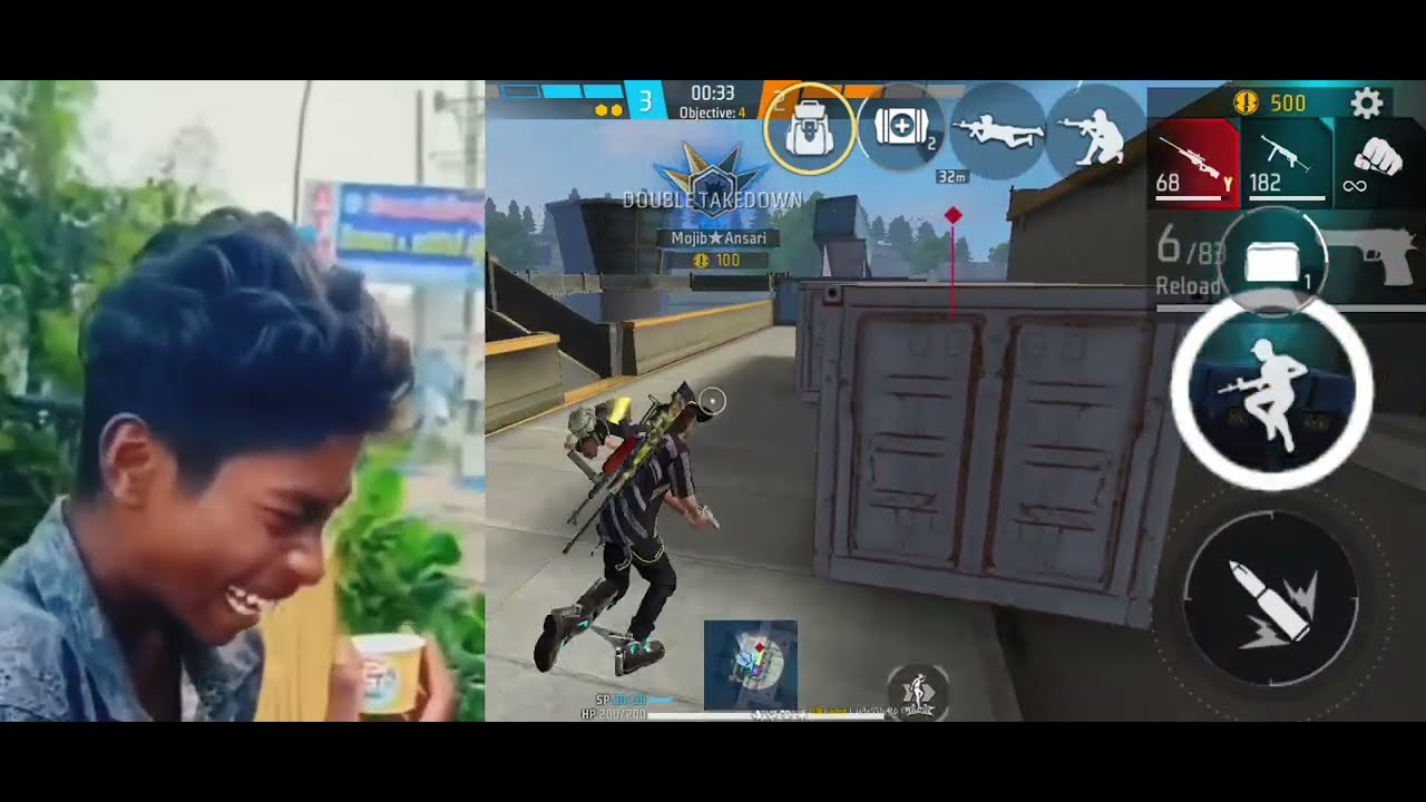 Free Fire Max 😀 Game Bermuda And Funny 🤣 Mojib Ansari 