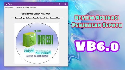 00 APLIKASI PENJUALAN SEPATU di Visual Basic - VIEW