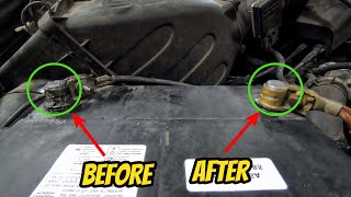 HOW TO CLEAN & TIGHTEN LOOSE BATTERY TERMINALS