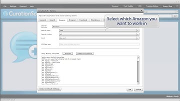 CurationSoft 3.0 - How to Setup Amazon
