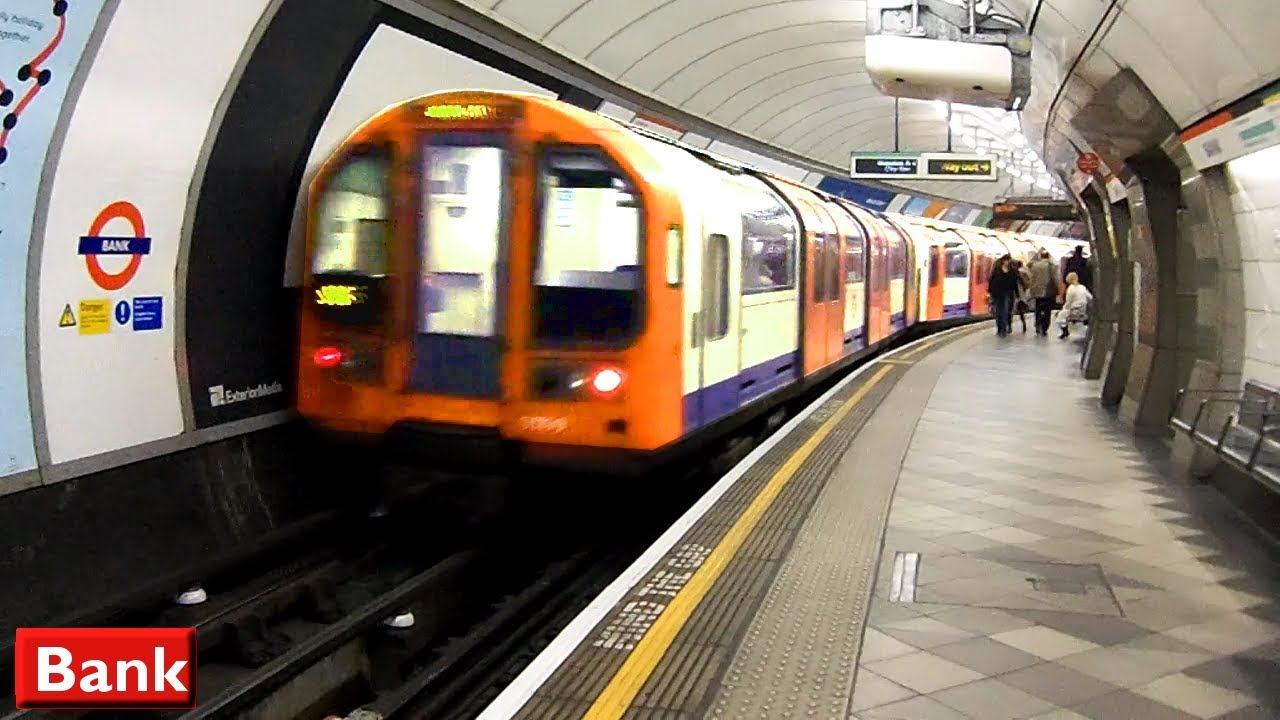 Bank Central line London Underground ( 1992 Tube Stock ) YouTube