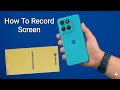Motorola G37 Power - How to record screen