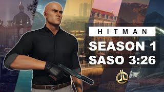 Season 1 Master Saso Speedrun In 326 World Record - Hitman Woa