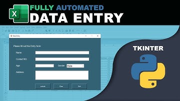 Fully Automated Data Entry User Form Using Python | GUI Tkinter Project