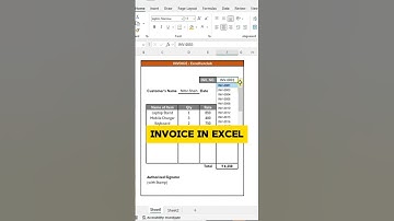 Automate Invoice in Excel #exceltips #exceltricks #explore