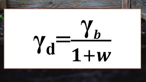 Target GATE ESE | Geotechnical Engineering | Soil Water Relationships - Formula 7 |