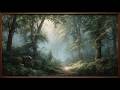 Vintage Forest Landscape Painting | Framed TV Art | Art Screensaver for PC | 2 hours