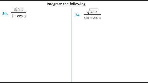 Integration by Substitution Method | Q30,34 | Class 12th [Hindi]