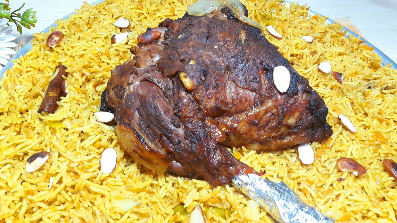 فخده ضاني فى الفرن بتتبيله تحفه وتسويه مظبوطه ودايبه مع كبسة الأرز ...