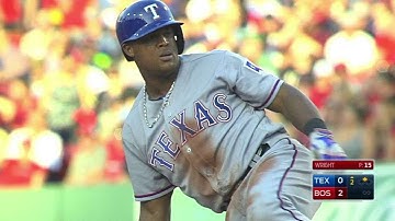 TEX@BOS: Beltre advances to second on Pedroia