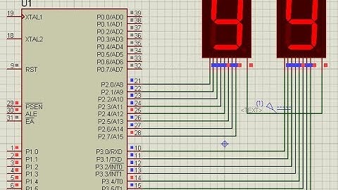 Counting from 0 to 99 using 8051 microcontroller with 7 segment display