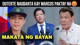 DUTERTE NAGBANTA KAY MARCOS! GULO NA, MAS MAUNA PA SA CHINA