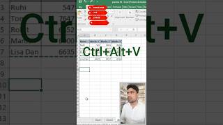 Transpose करे/Vertical to Horizontal and Horizontal to Vertical in Excel || #Shorts