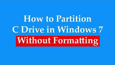 How to Partition C Drive in Windows 7 Without Formatting | Tech House