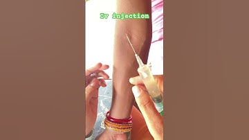 Intravenous injection use ll iv injection kese lagaya jata hai ll #ivinjection #short