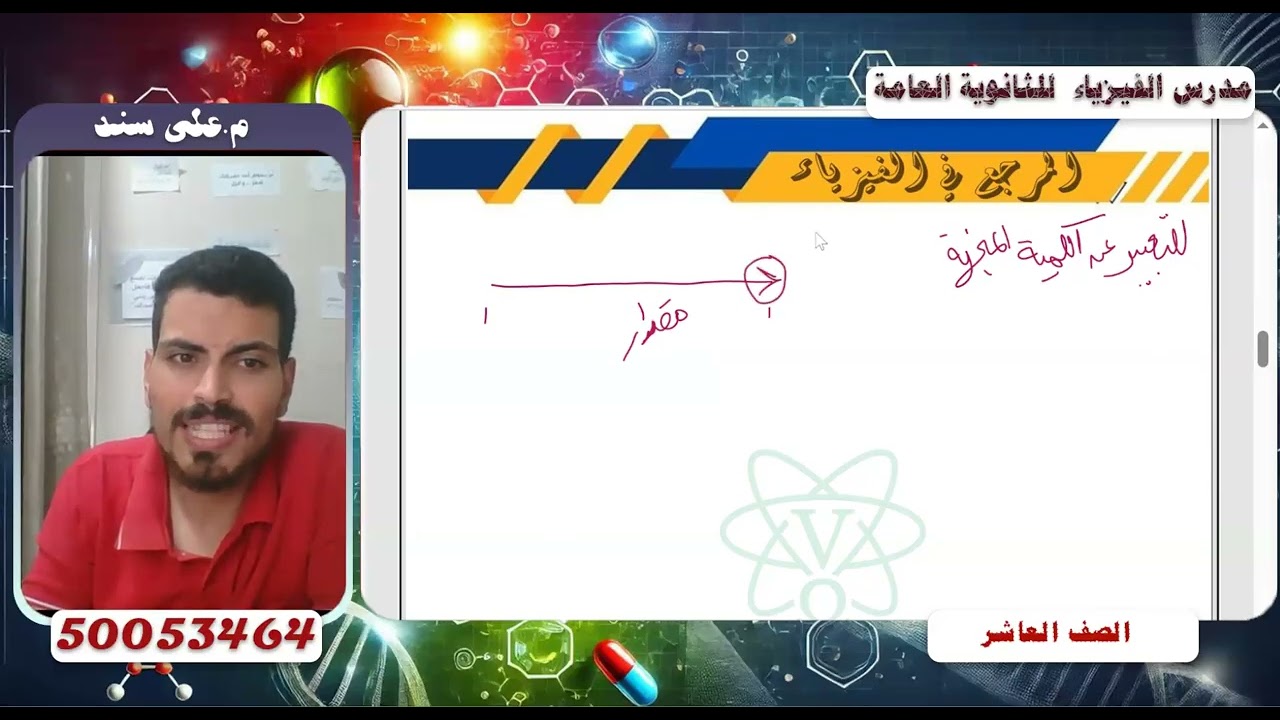📌 فيزياء _ الكميات القياسية والمتجهة ⏳II صف ثانى عشر منهج قطري II م.على سند