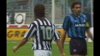 Baggio and his first "Derby d'Italia" ➤JUVENTUS-INTER 1990