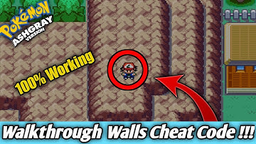 Walkthrough Walls Cheat Code For AshGray ||Walkthrough Walls Cheat || Pokemon AshGray Version