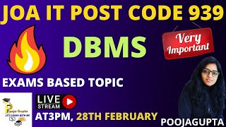 DATABASE MANAGEMENT  SYSTEM    /  HPJOA(IT)  / JOA(IT) CRASH COURSE  -939 /  HPJOA(IT) / BY POOJA screenshot 4