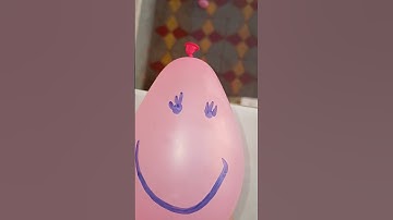 will the water balloon explode if it rolls down from the tall building #balloon #experiment