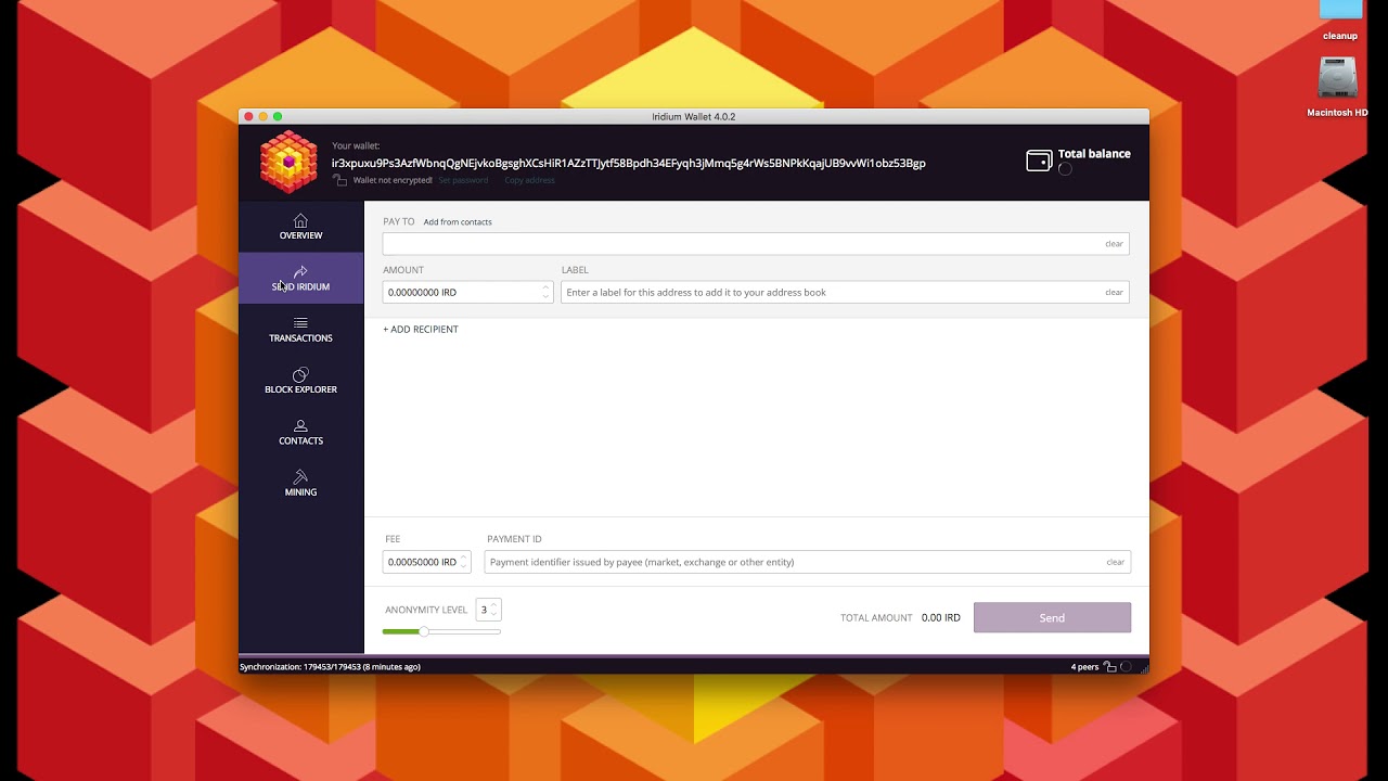 Iridium Cryptocurrency - Using a Remote Node