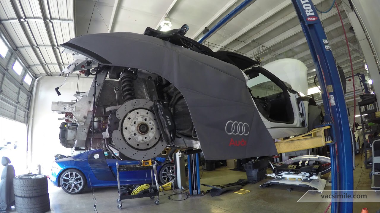 Audi R8 Engine Removal Timelapse - YouTube